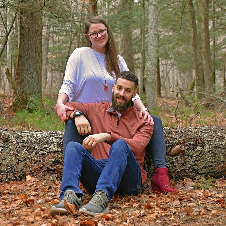 During our engagement shoot at the Sprague Land Preserve in Franklin, CT.