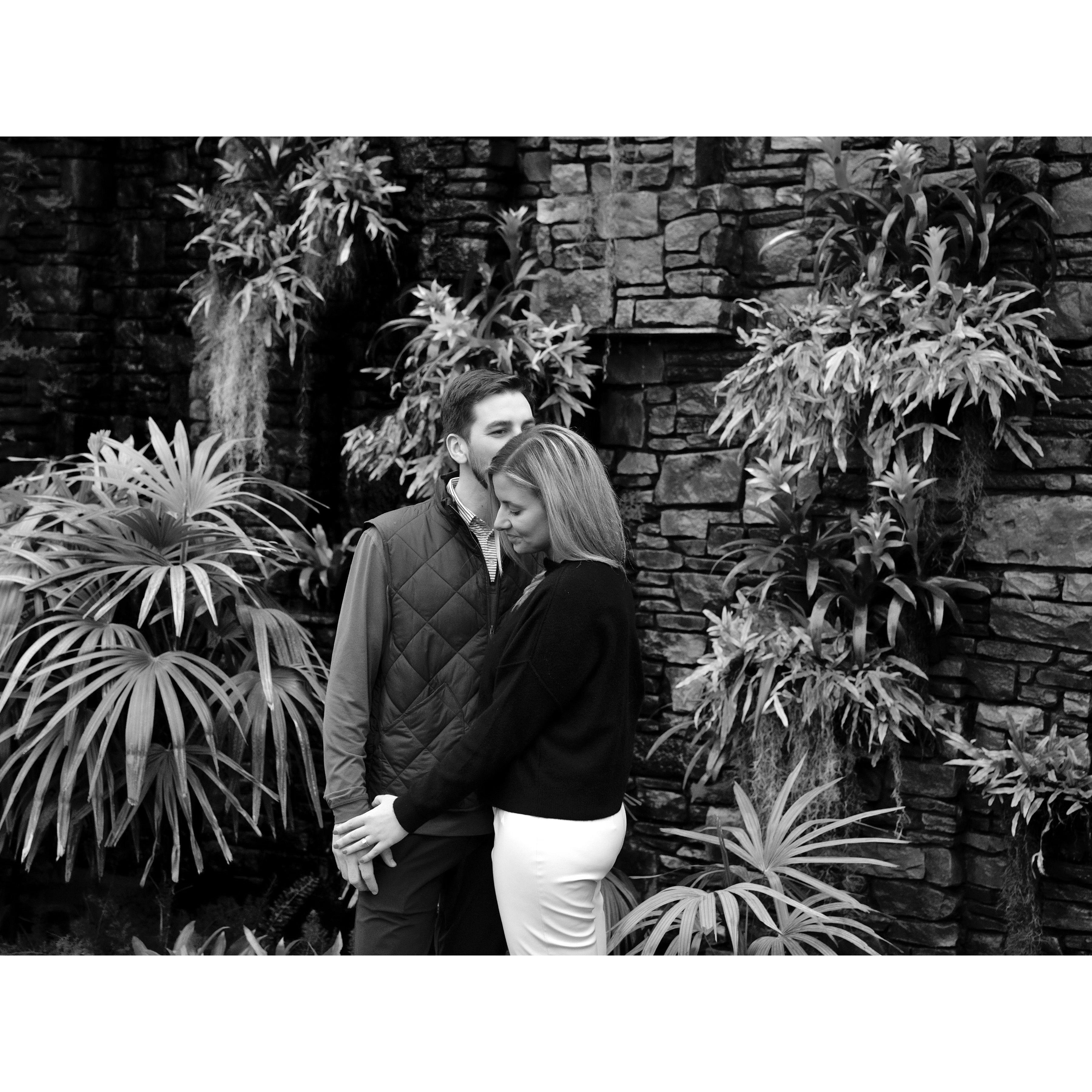 This photo was taken right after our engagement. Claire was actually VERY surprised this day!