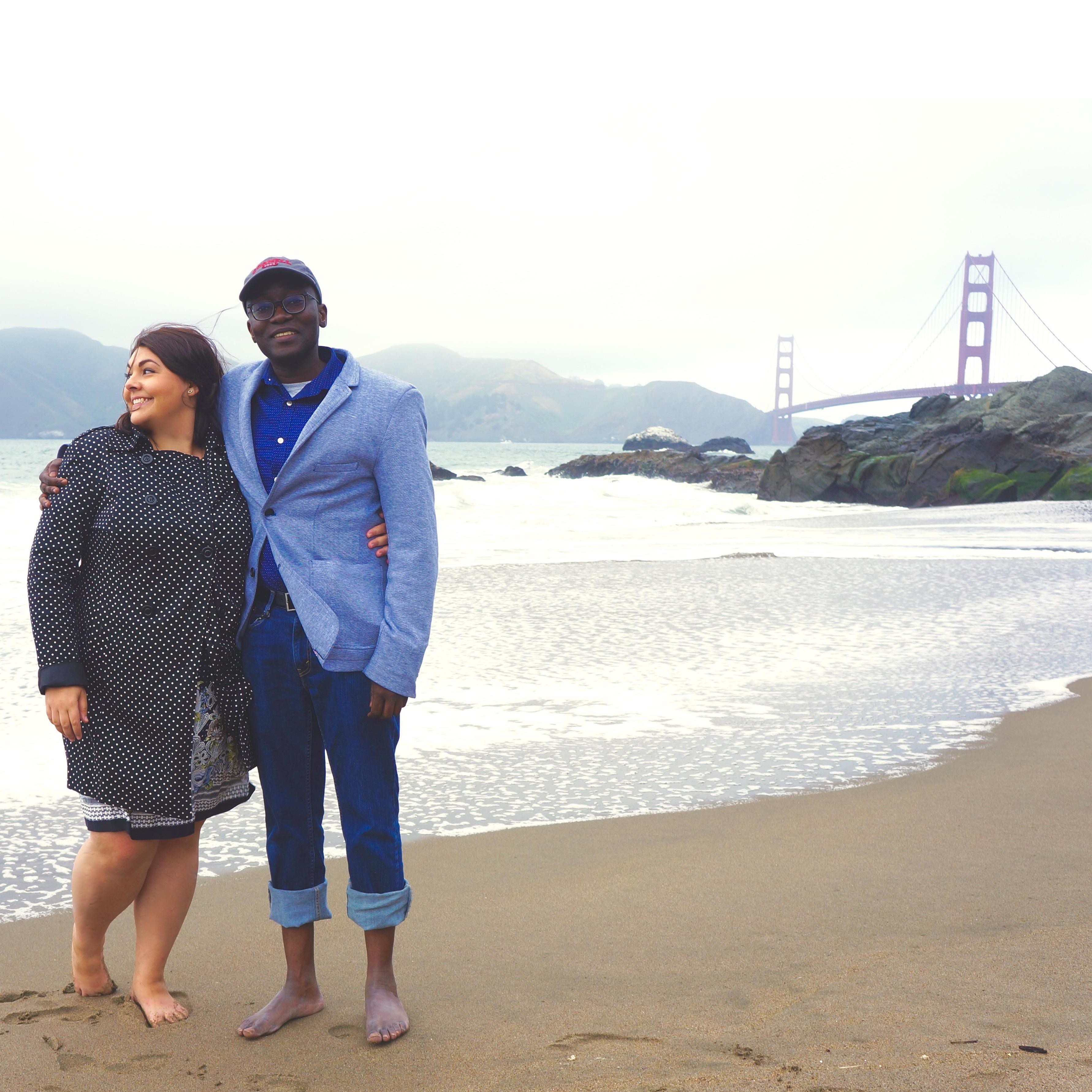 More photos in front of the bridge.