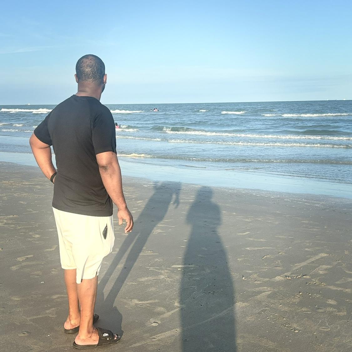 My man (my shadow)  living in the present moment