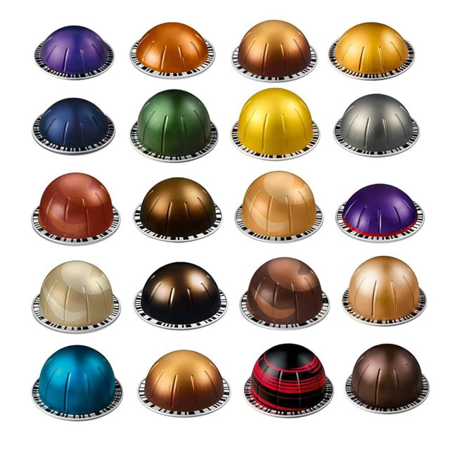Premium Coffee Capsules V-Line variety Pack 50 Pods | Assorted Flavours minimum 3 | Compatible with Popular V-Line Capsule machine variety of flavours without ever leaving home.