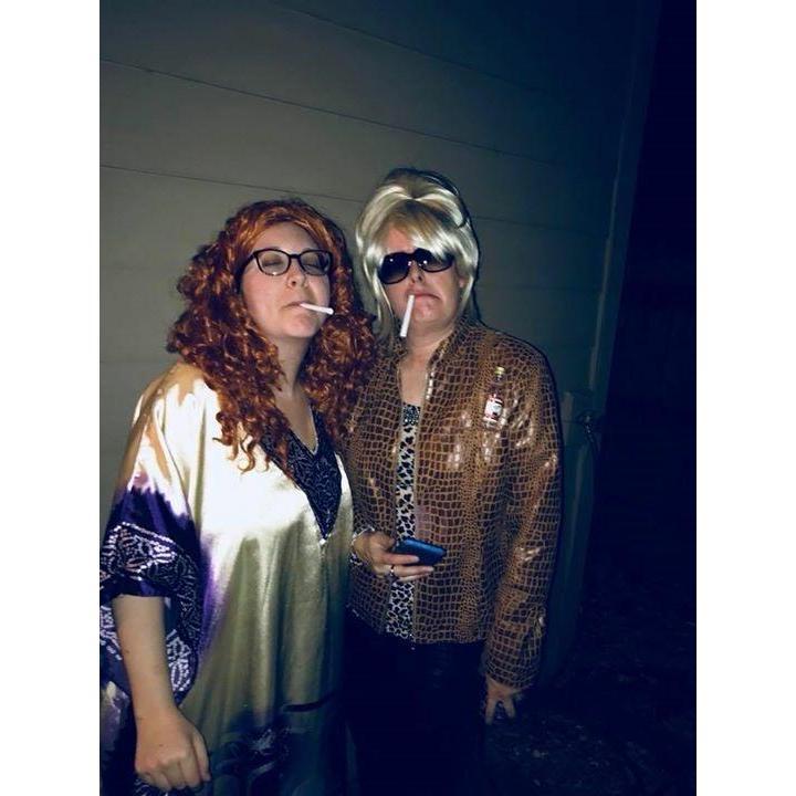 "Eddie and Patsy" at our "Absolutely Fabulous" Halloween party!