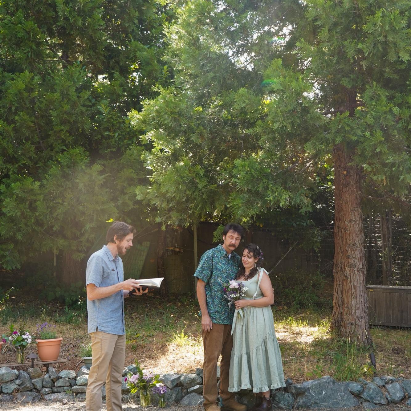 Longtime good friend Jason officiated the ceremony. It was humorous and incredibly sweet.