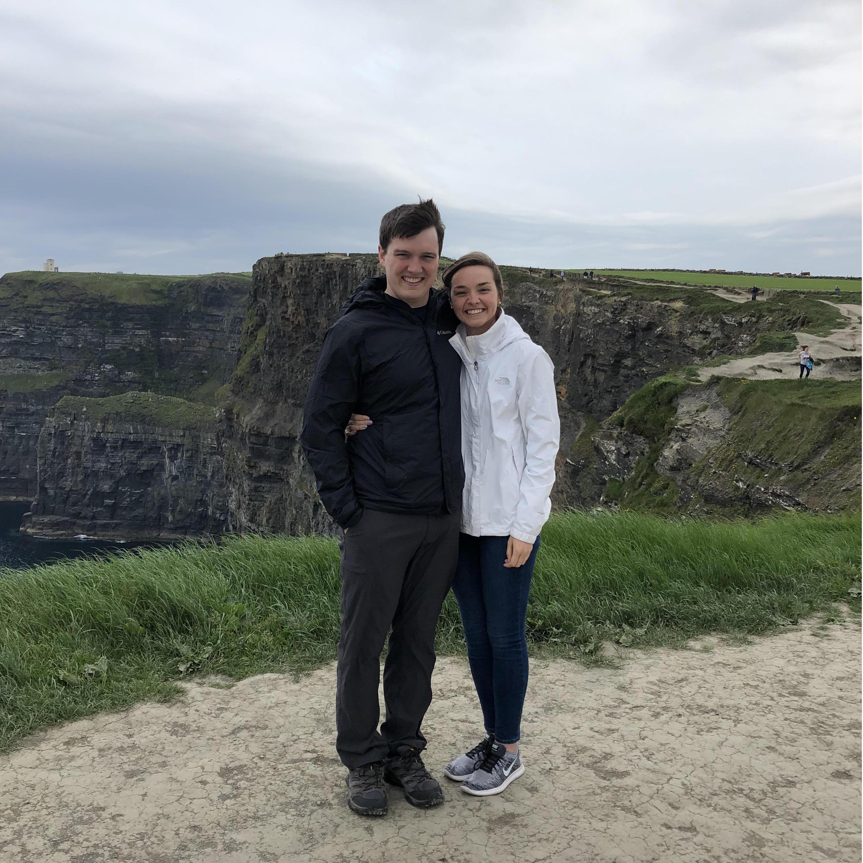 Our first European trip together was to Belgium, Germany, Ireland, France, and England with the Berning family in 2019.