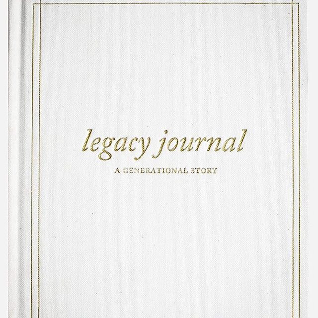 DUNCAN & STONE PAPER CO. Grandparents Legacy Journal (Ivory, 85 Pages) - Memory Journal for Grandparents & Parents - Grandma Scrapbook Album - Ideal Gifts for Mother's Day