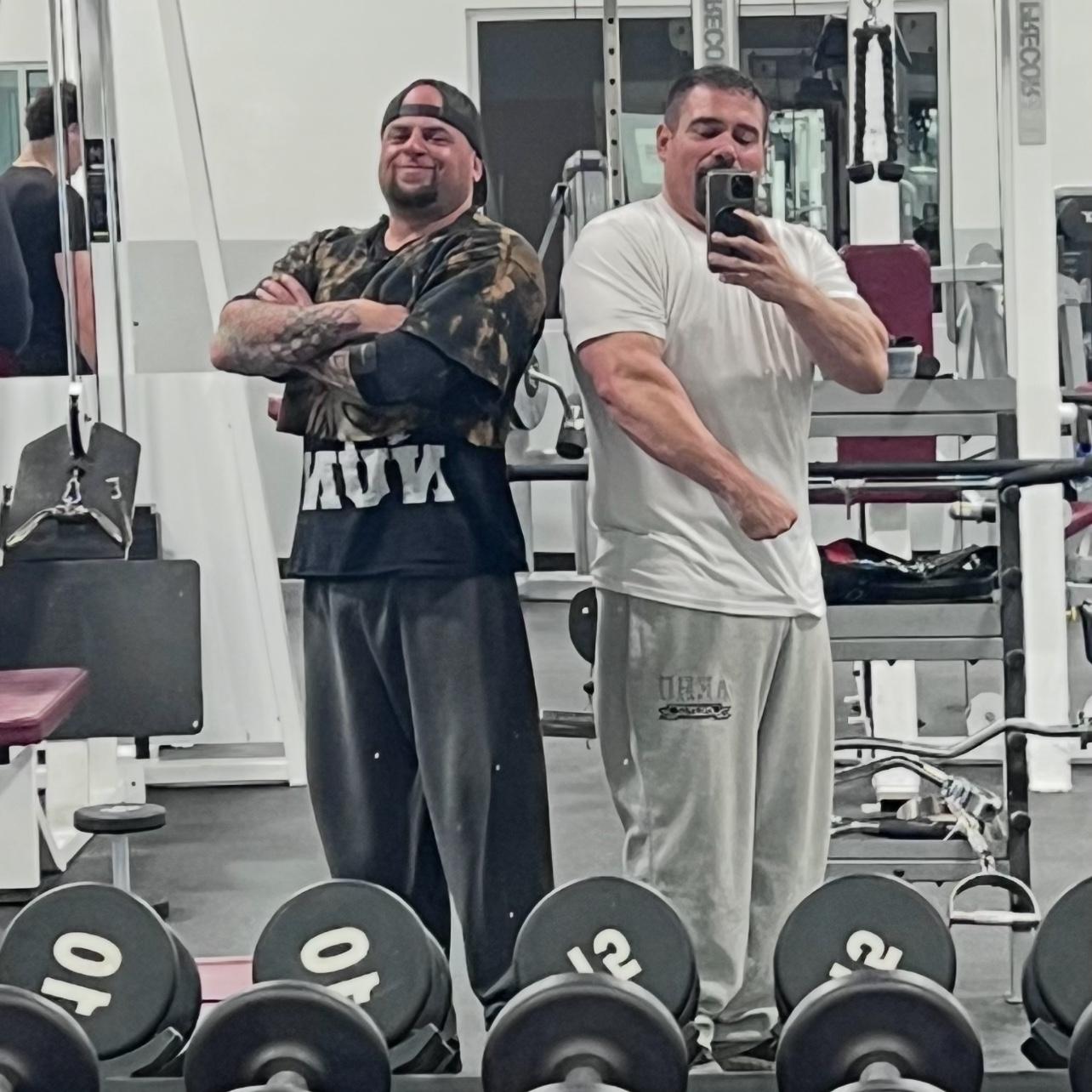 Dan and The best man, Chop.  The fiercest duo you ever did see!