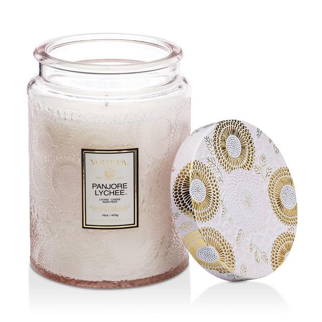 Voluspa Japonica Panjore Lychee Large Glass Candle