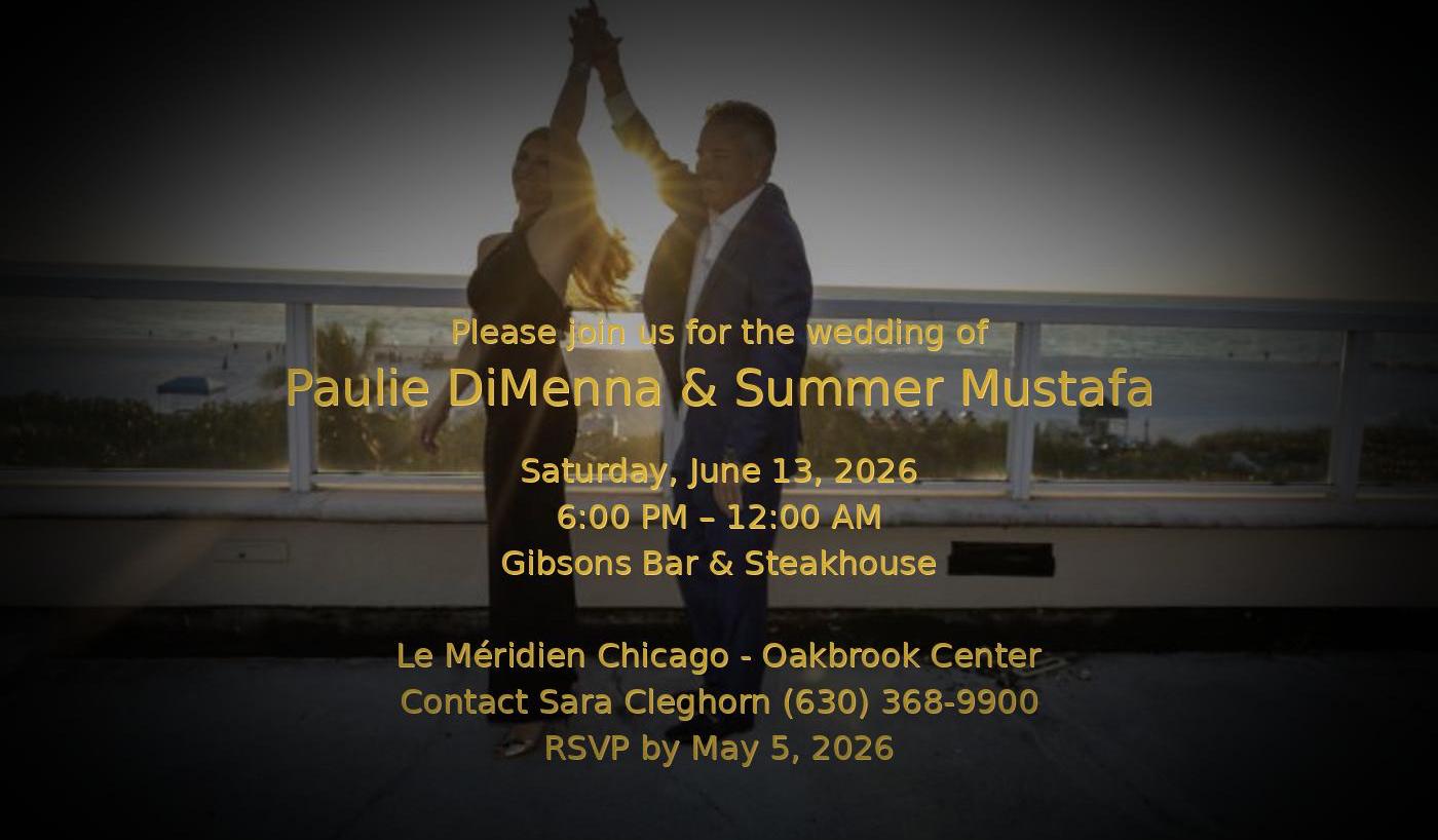 The Wedding Website of Summer Mustafa and Paulie DiMenna