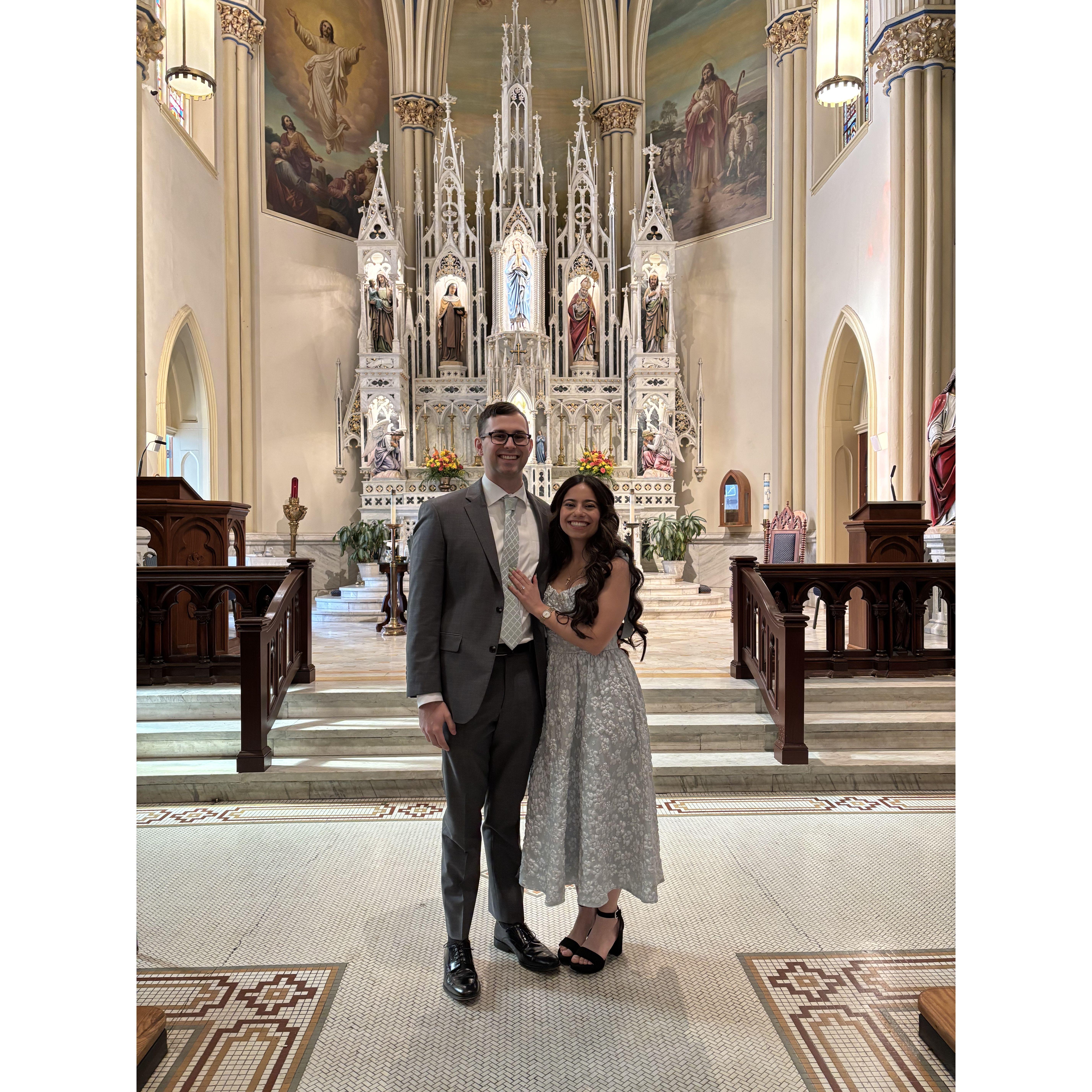 Henry receives his Sacraments at St.  Mary's Catholic Church - March 2025 - Annapolis, MD.