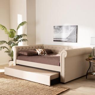 Mabelle Modern and Contemporary Daybed with Trundle