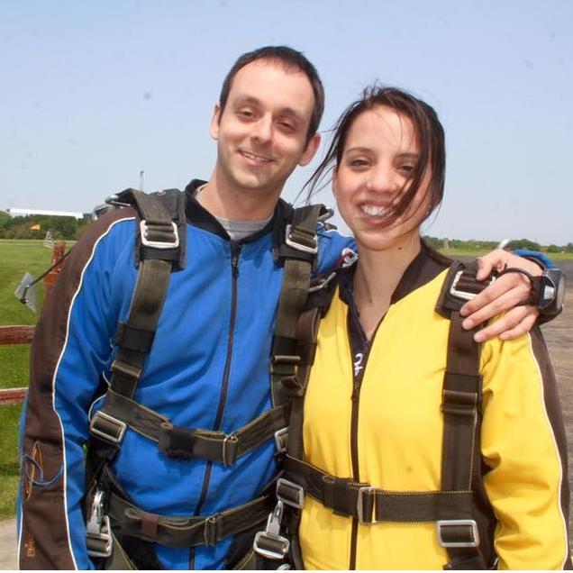 Skydiving for John's birthday!