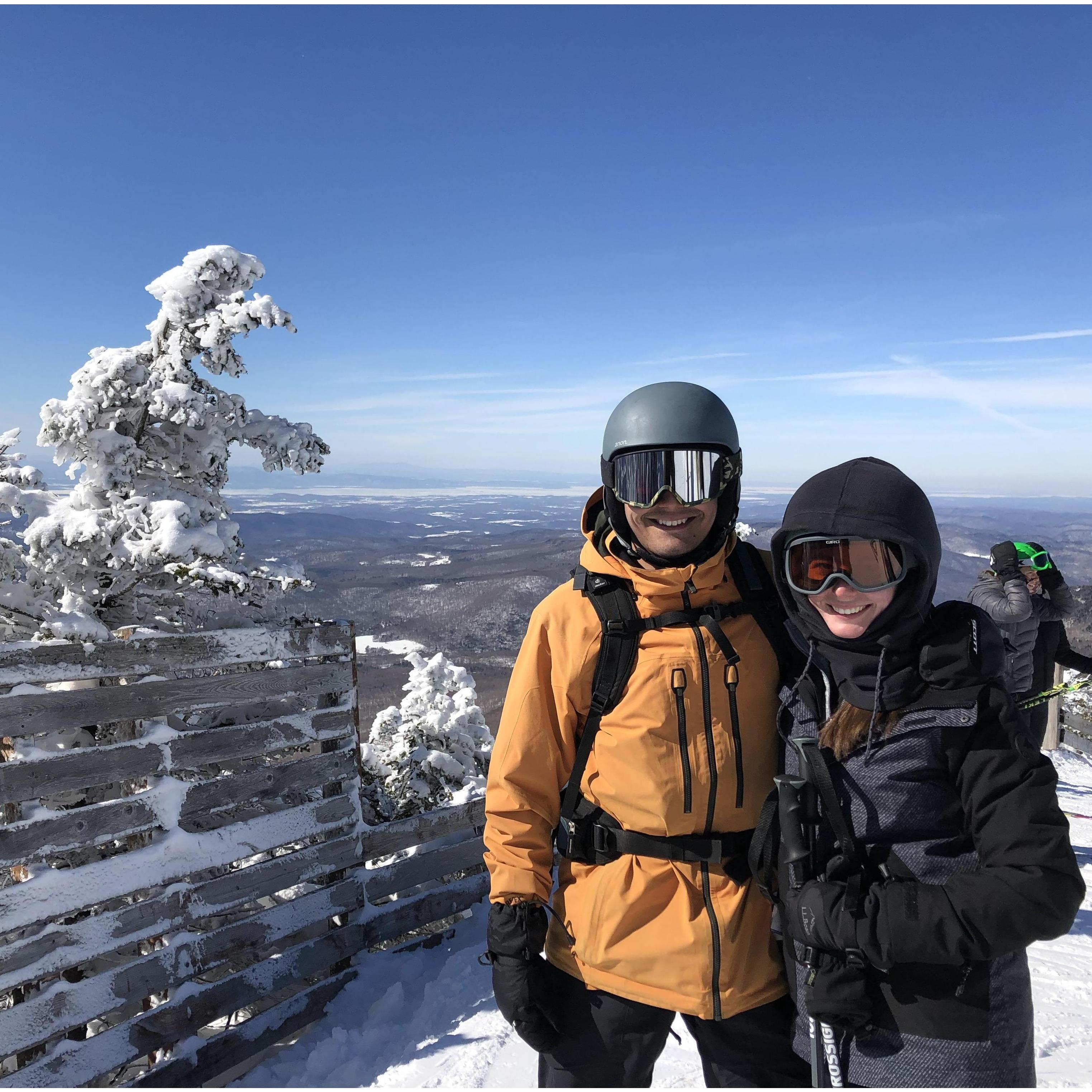 One of many ski trips in Vermont, March 2019