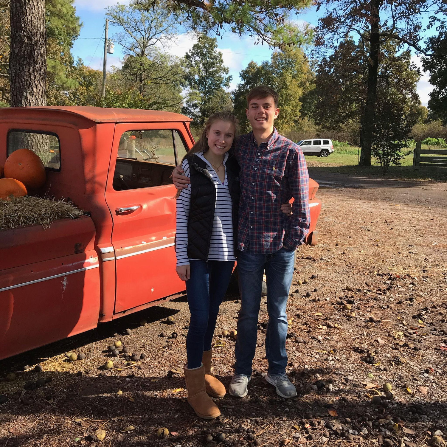 Fall 2019: Our first date at a pumpkin patch!