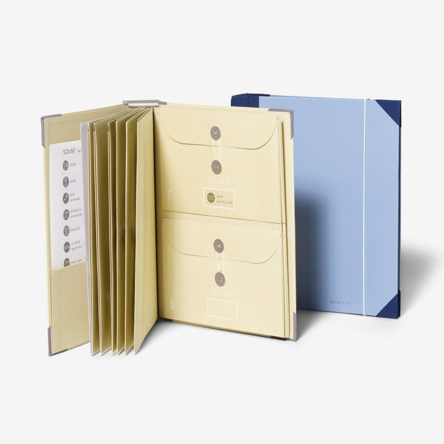 Family Emergency Binder | Folio with envelopes to hold important documents, passports, medical, and financial papers