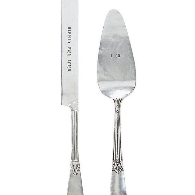 Mud PieWedding I Do & Happily Ever After Cake Knife & Server Set