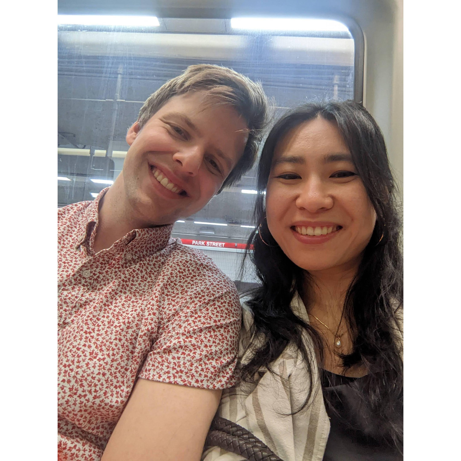 Excited every time our commutes line up