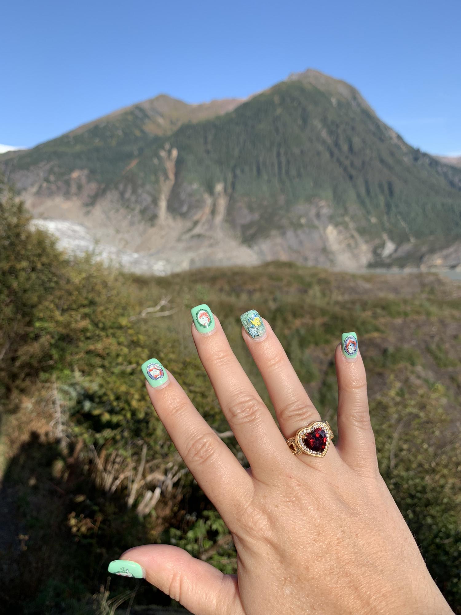 The ring he asked me with at the glacier where it happened