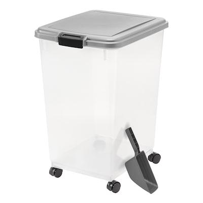 IRIS  X-large 17.25-Gallon (69-Quart) Chrome Rolling Tote with Latching Lid