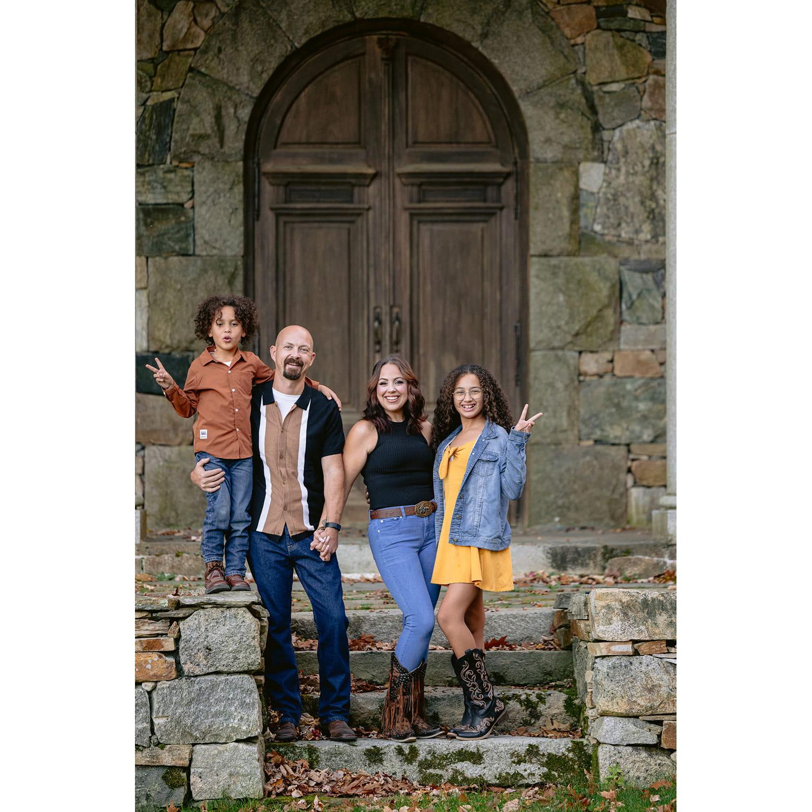 First Family pictures at our wedding venue