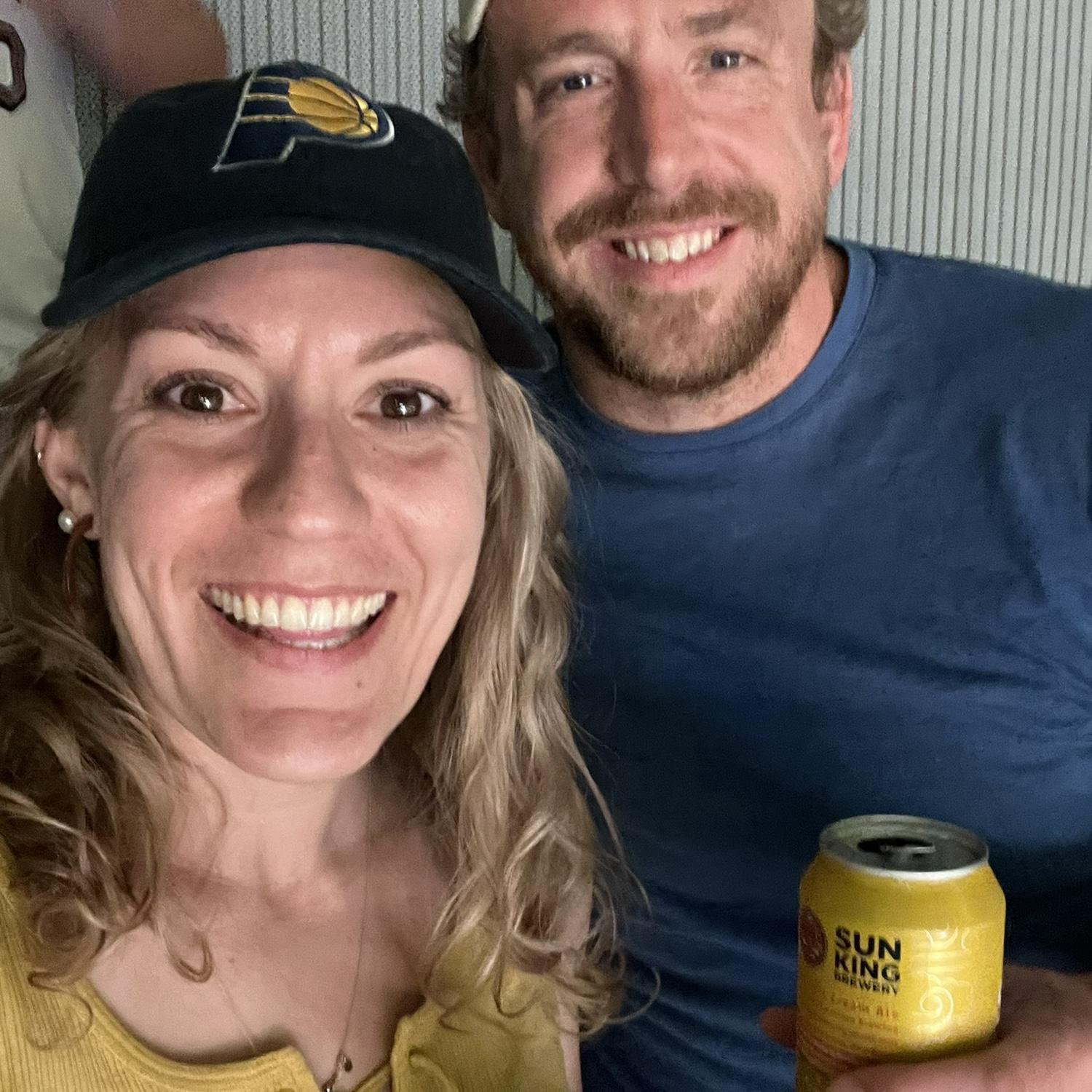 Bought last-minute tickets to a Pacers playoff game & decided we’re now huge fans! 💙💛