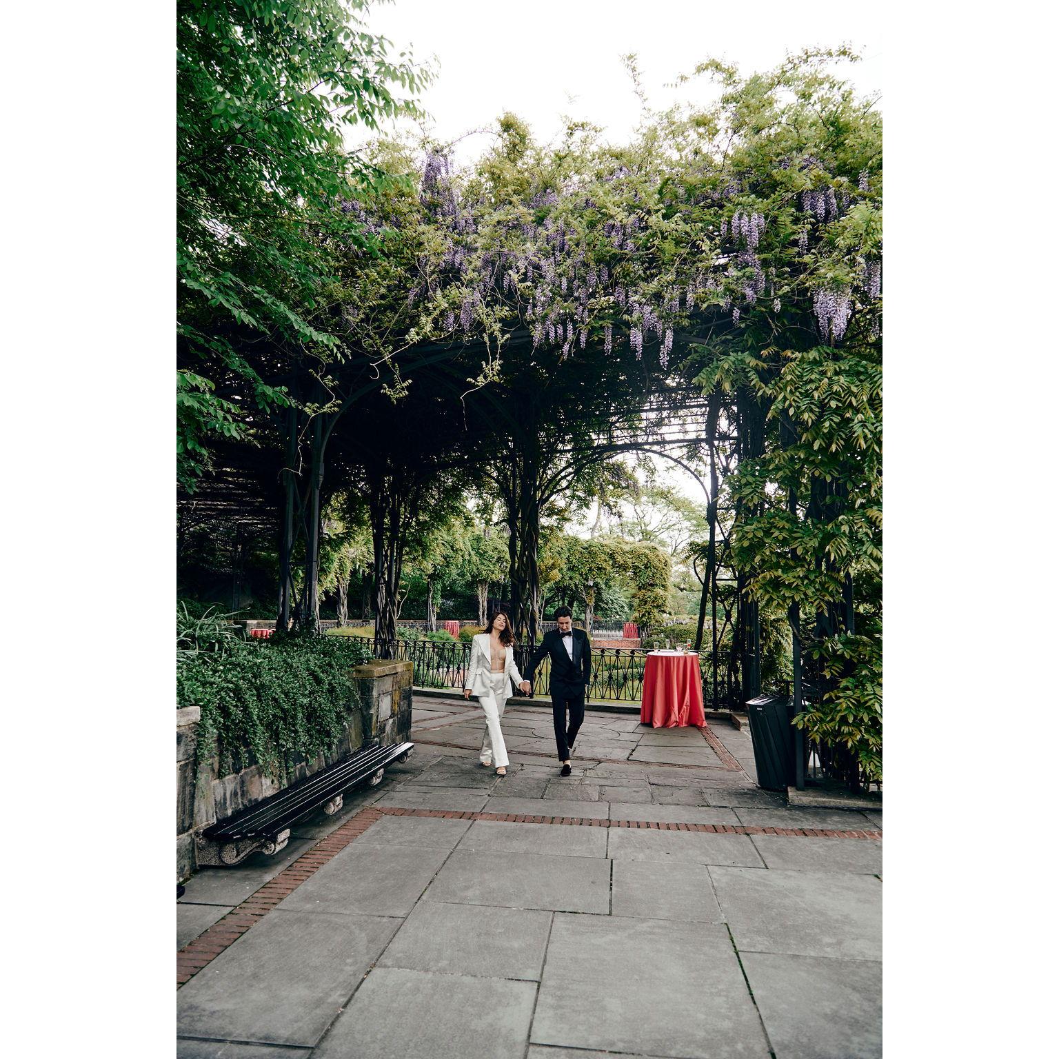 The Central Park Conservatory Garden.