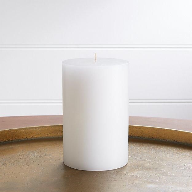 4"x6" White Pillar Candle