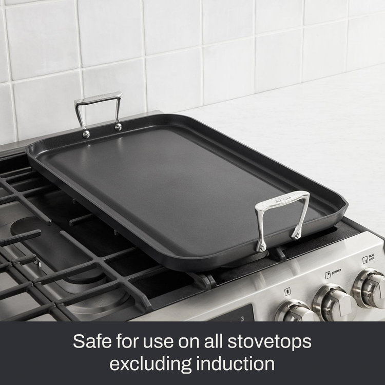 All-Clad, HA1 Expert Hard Anodized Nonstick Double-Burner Griddle