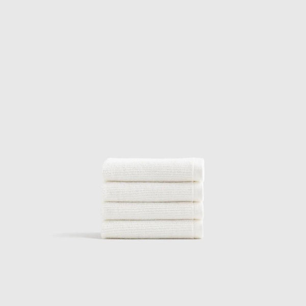 Turkish Ribbed Quick Dry Washcloth (Set of 4)