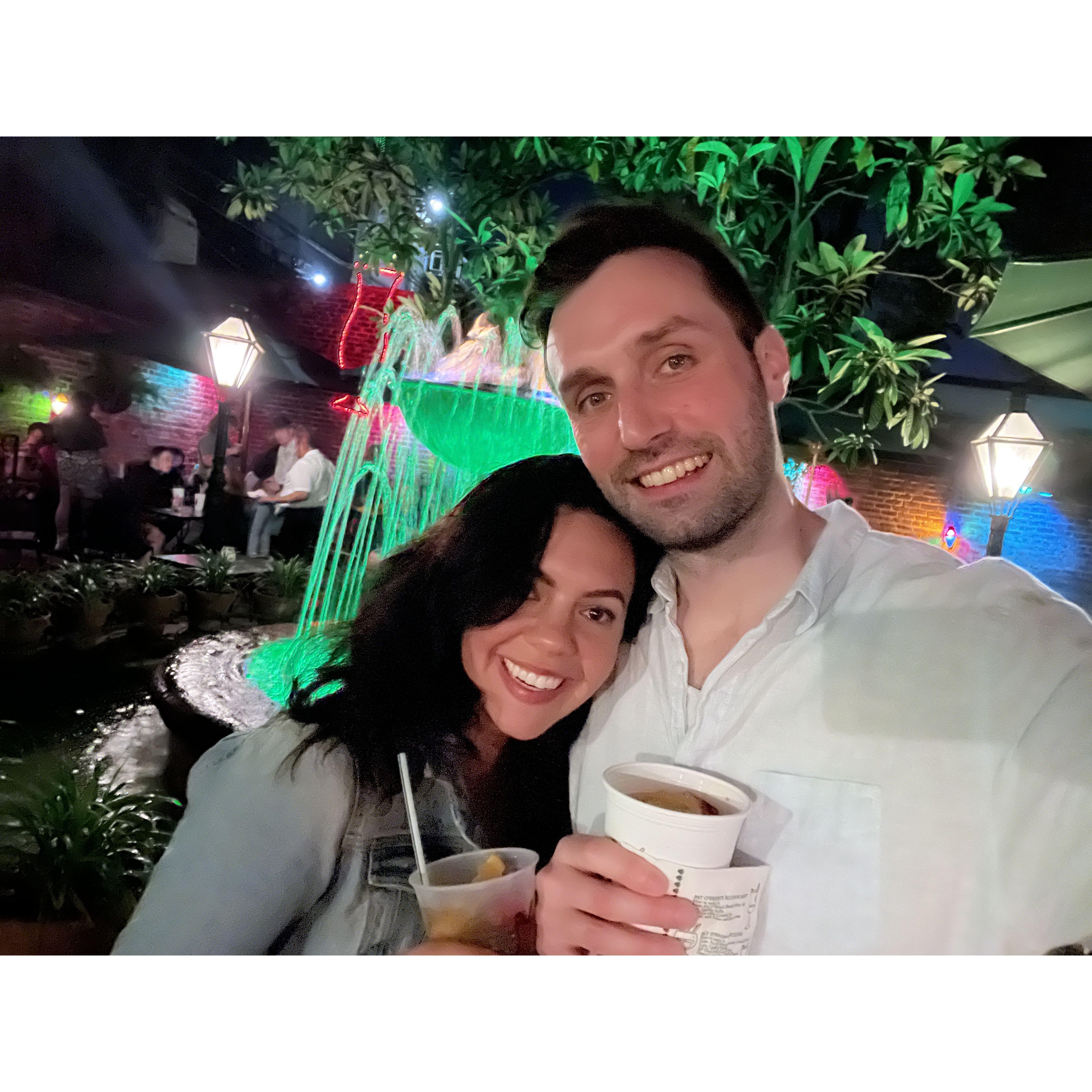 We drank a lot in New Orleans!