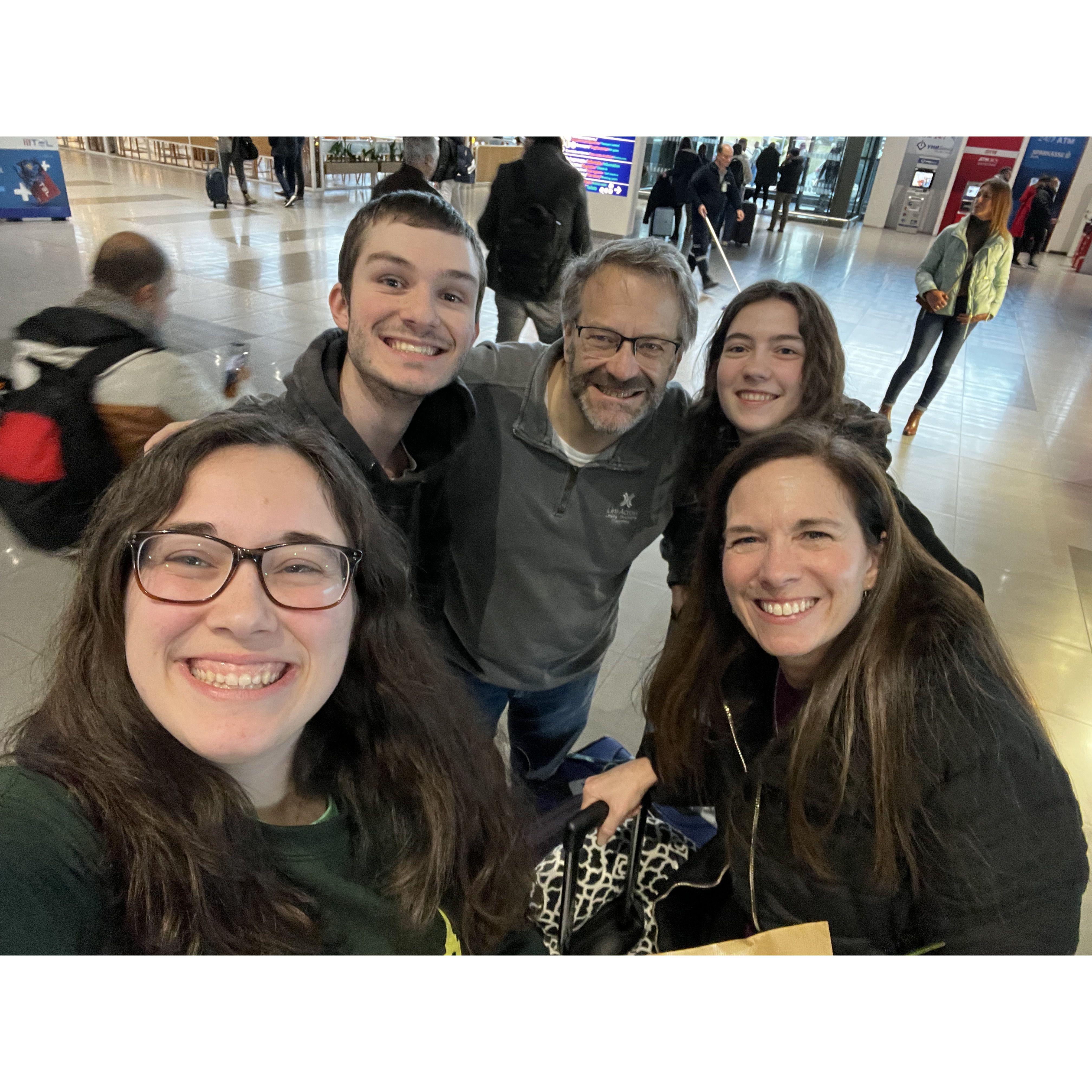 Nathan's first time meeting my family, after waiting a year and a half to do so! Woohoo missionary kid life!