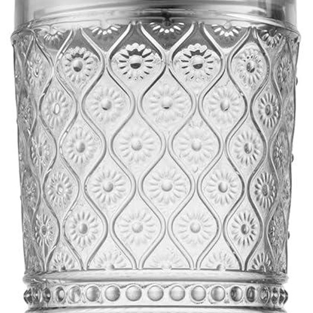 Godinger Cocktail Shaker, Martini Shaker, Glass Cocktail Shaker, Vintage Decor - 17oz, Claro Collection
