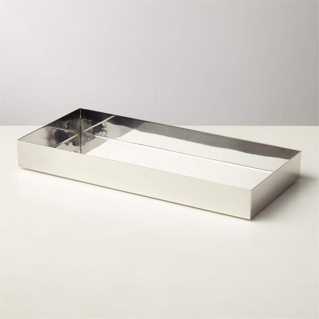 Elton Polished Stainless Steel Vanity Tray