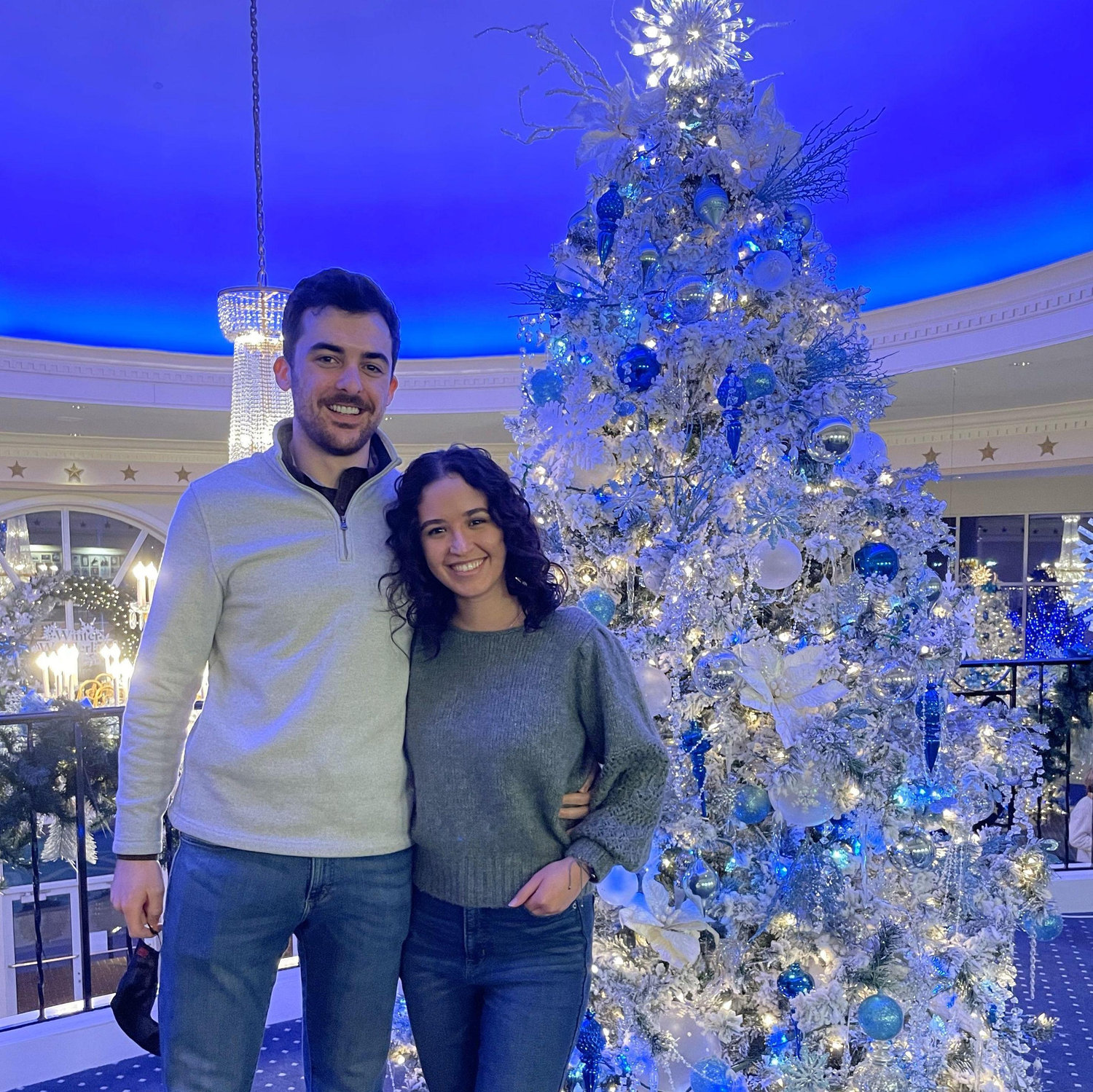 Conor and Ale's first Christmas together. Ever since then, we have attended a Christmas show every Christmas!