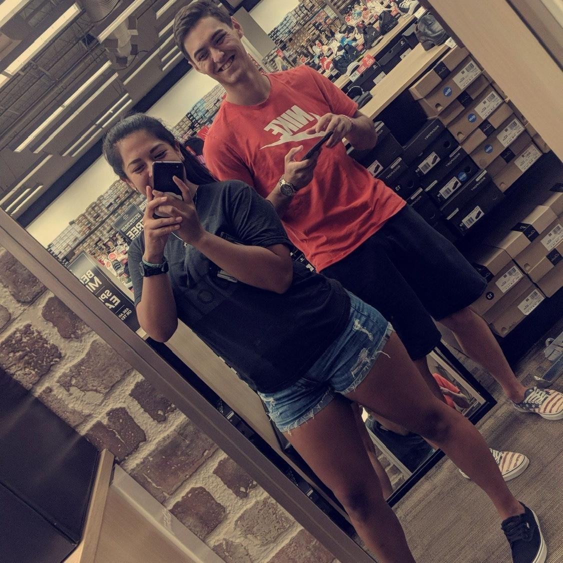 Shoe shopping, one of our favorite outings we did.