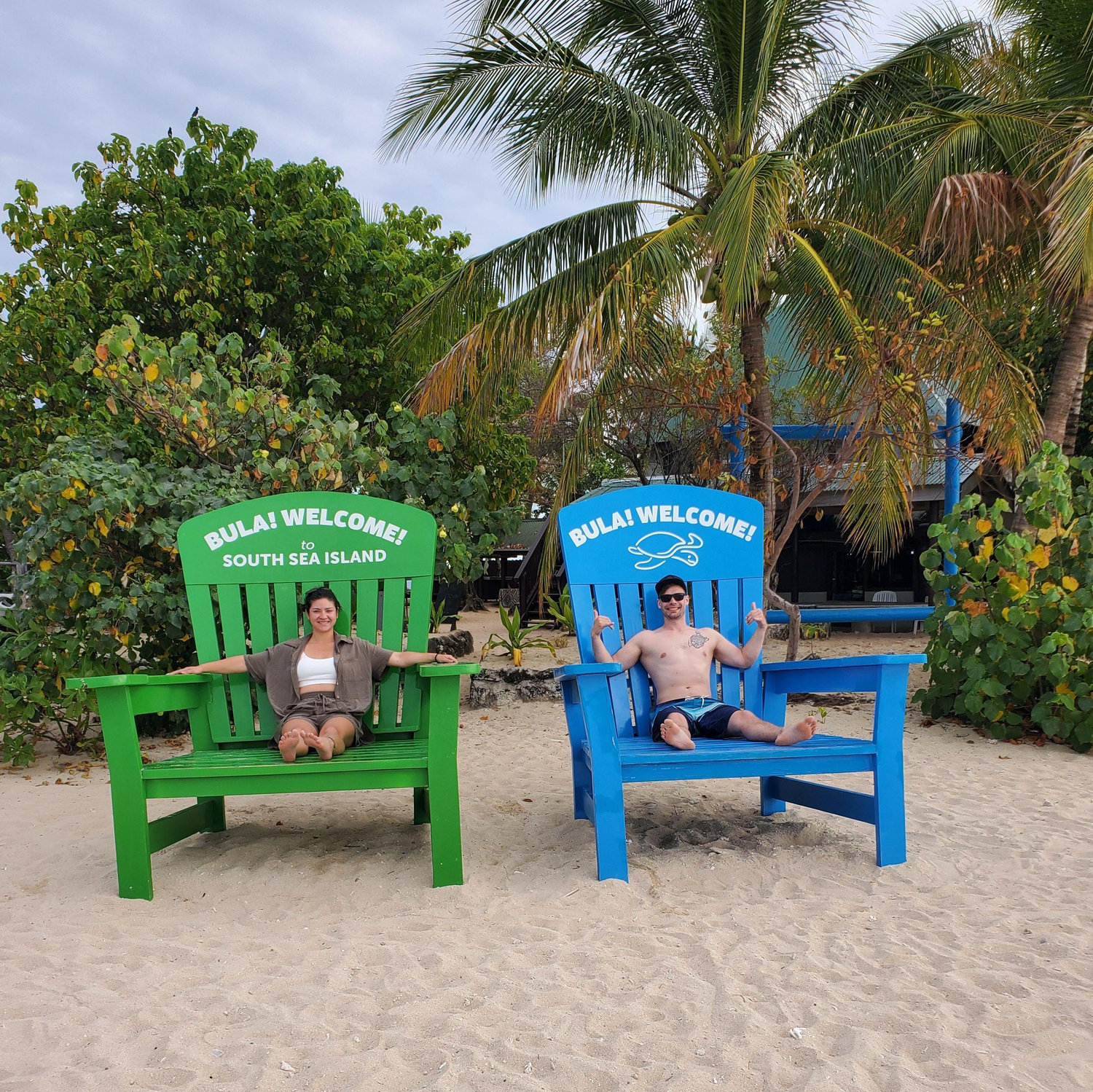 Enjoying island time in BIG ways in Fiji, 2024.