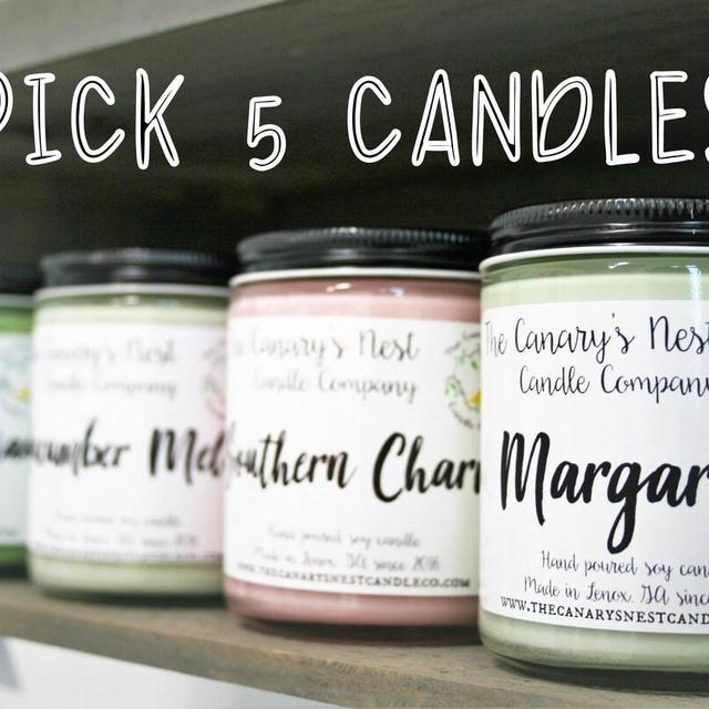 Candle Gift Set | Pick 5 Candles, Soy Candles, Modern Jar Candles, Birthday Candle Gift Set, Candle Gift Box, Gifts for Mom, Home Decor