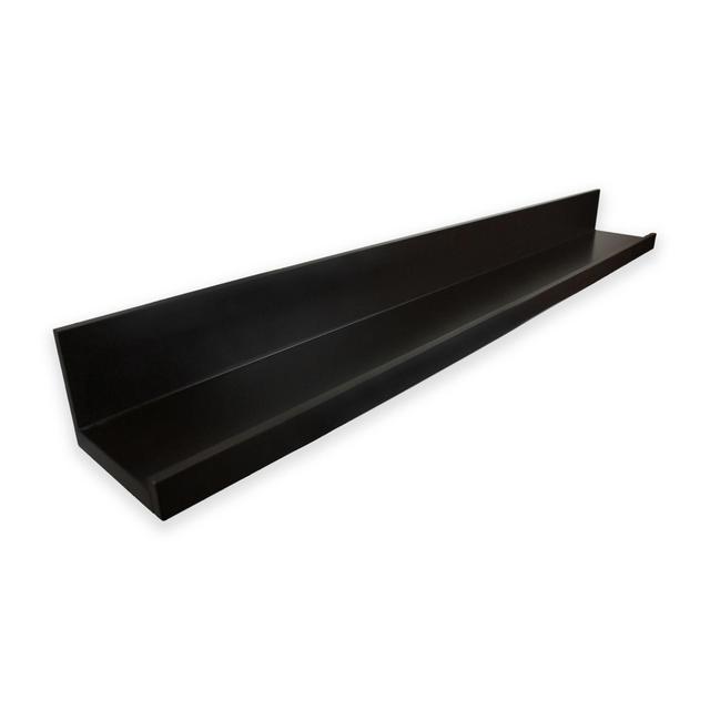 Floating 60-Inch x 4.5-Inch Picture Ledge in Black