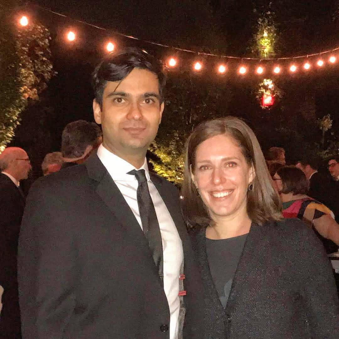 Emma and Mil at his friend’s Andy’s wedding in NYC!
