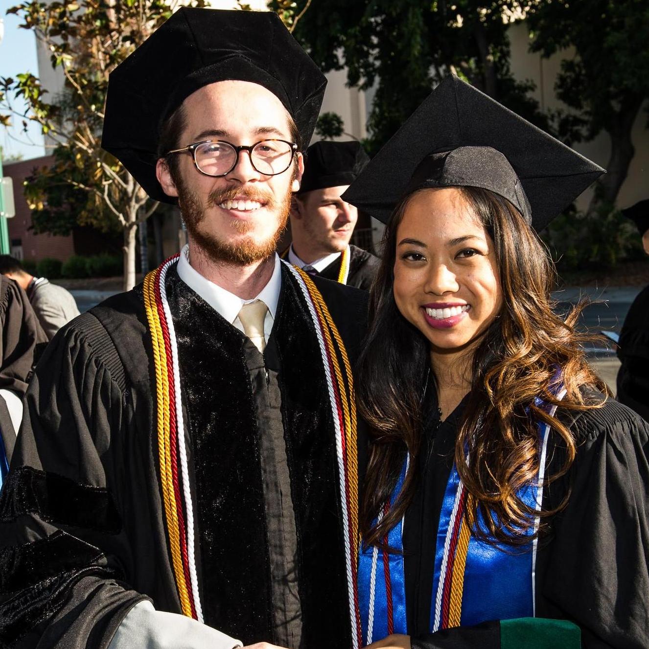 Before walking at our graduation ceremony from SCUHS in Jan 2016