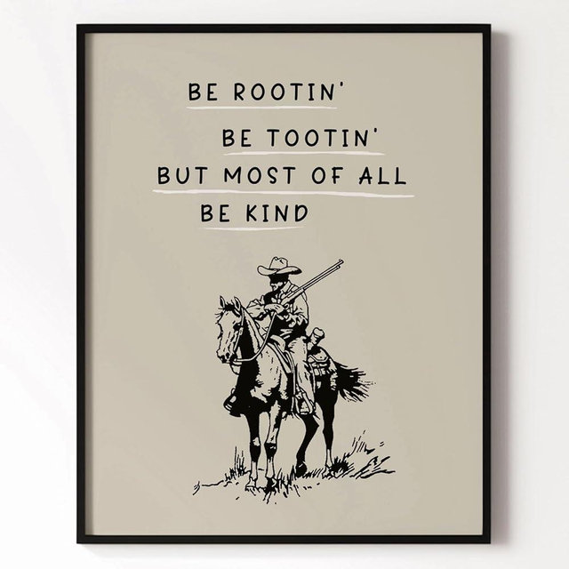 Cowboy Quote Print, Minimalist Western Wall Art, Horseback Riding Poster, Cowgirl Dorm Decor, Cowboy Quote Wall Art, Texas Nursery Decor, Vintage Cowboy Art (8x10 inch Print Unframed)