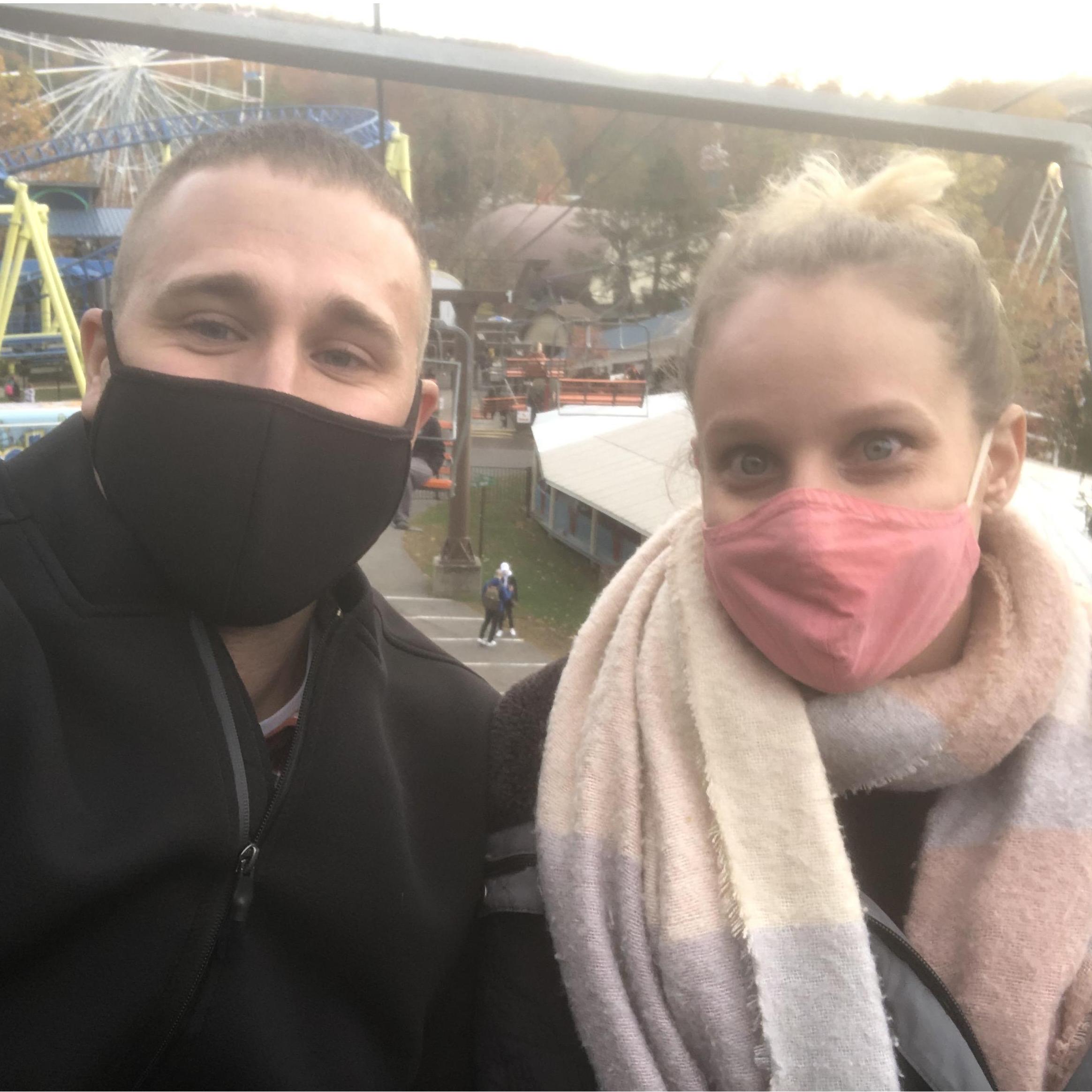 On the Sky Ride at Knoebels (October 2020)