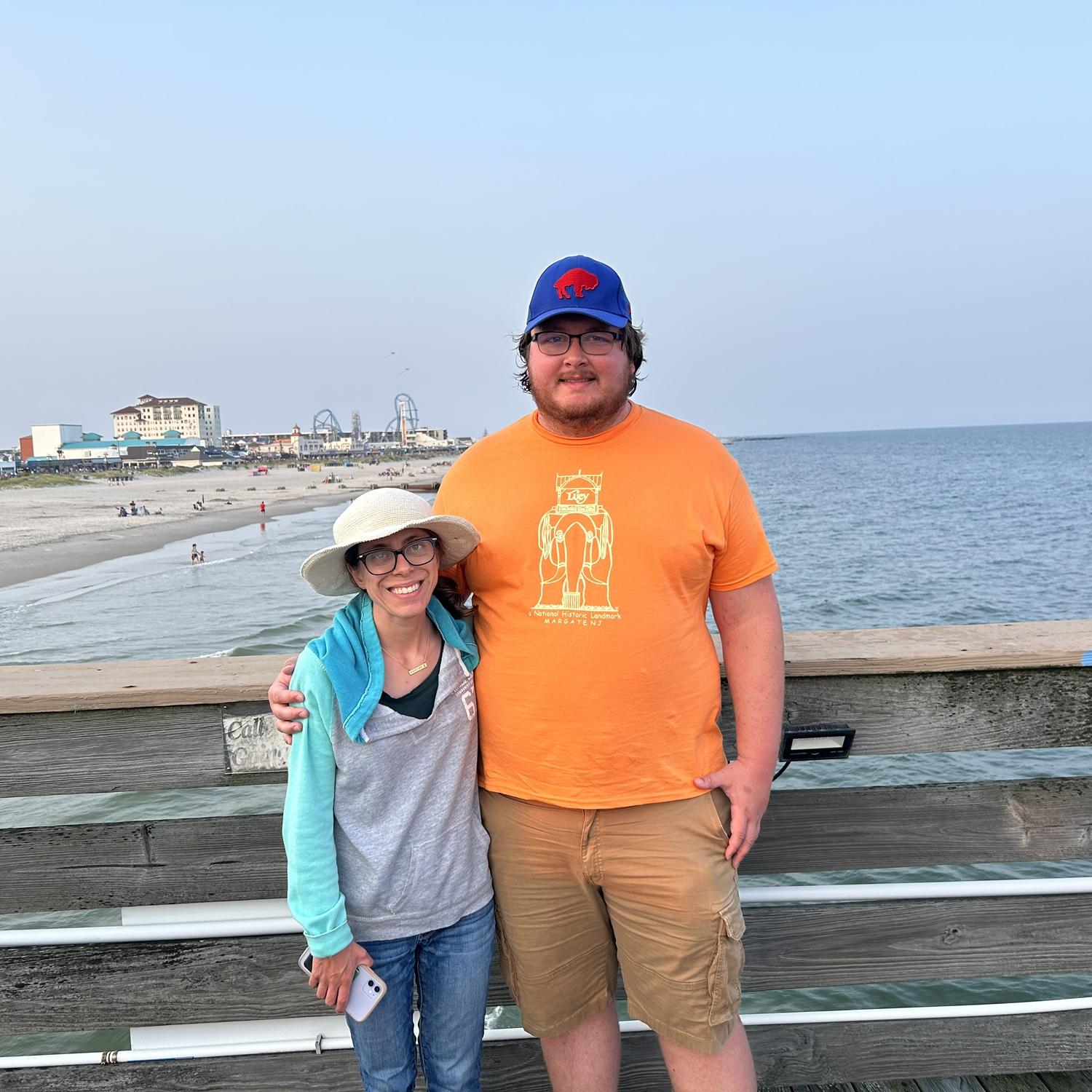 Austin and Anna in Ocean City New Jersey