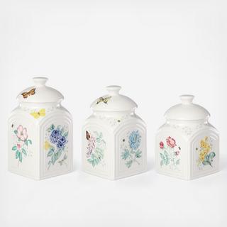 Butterfly Meadow Kitchen 3-Piece Canister Set by Macy's