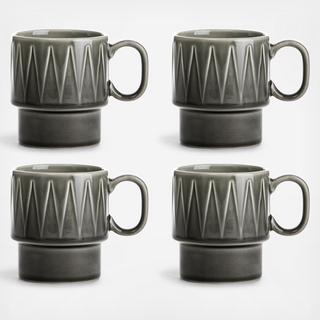 Coffee & More Mug, Set of 4