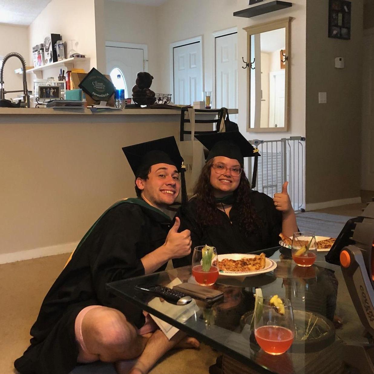 Our Second Graduation- Bachelor Degrees in Food Business Management. We attended this one virtually from home in the midst of the pandemic!