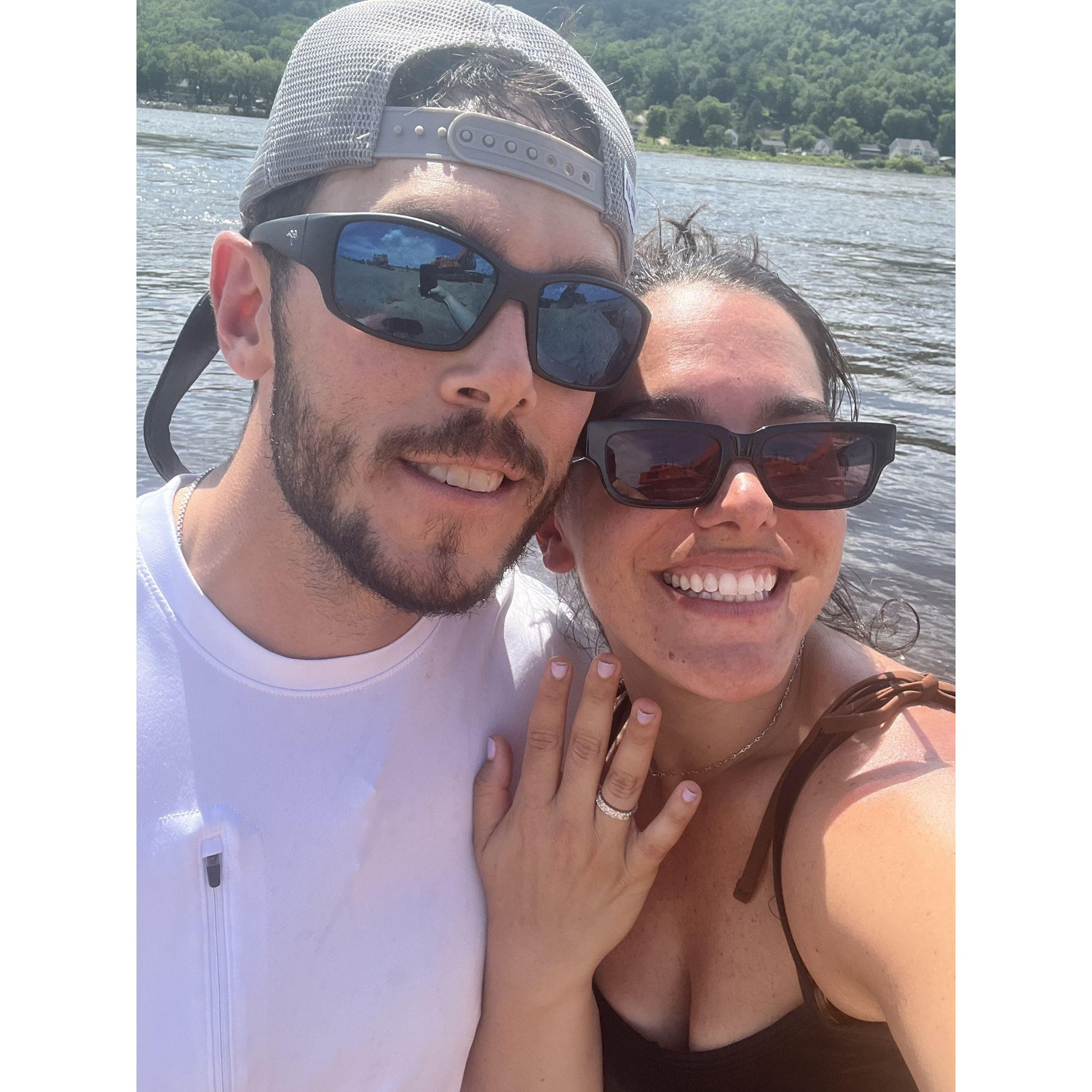 Right after we got engaged in Brad's most special space: Minnesota!