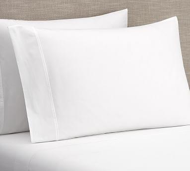 PB Classic 400-Thread-Count Organic Sheet Set, King, White