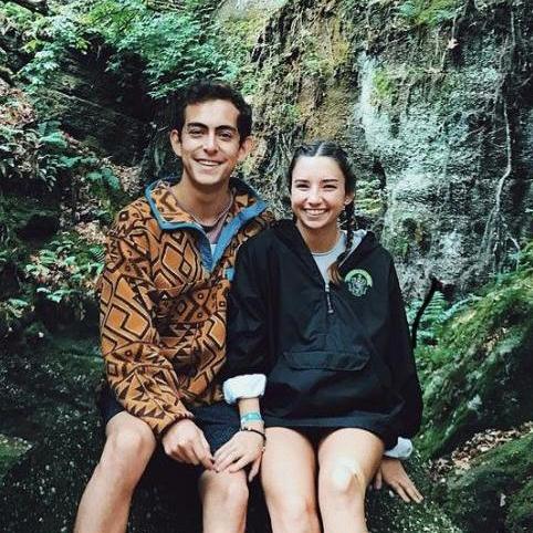 We went to a music festival and camped out with our friends in 2018. This photo was from a long hike.