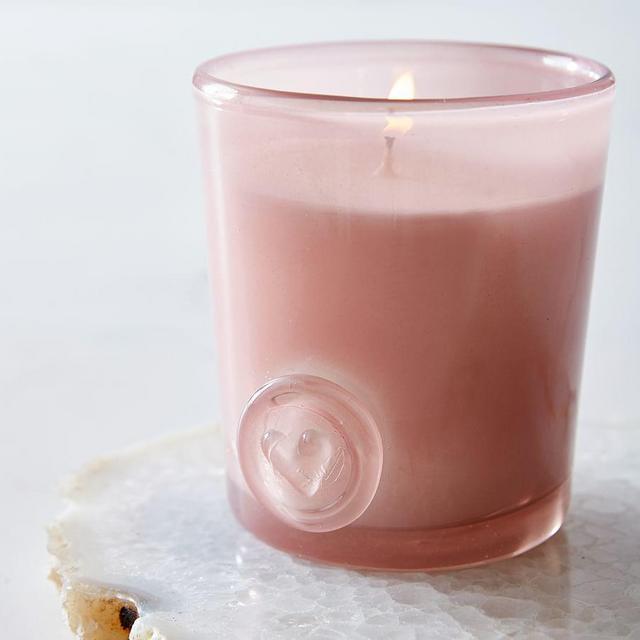 Love Collection Scented Glass Candle – Rose & Ivy