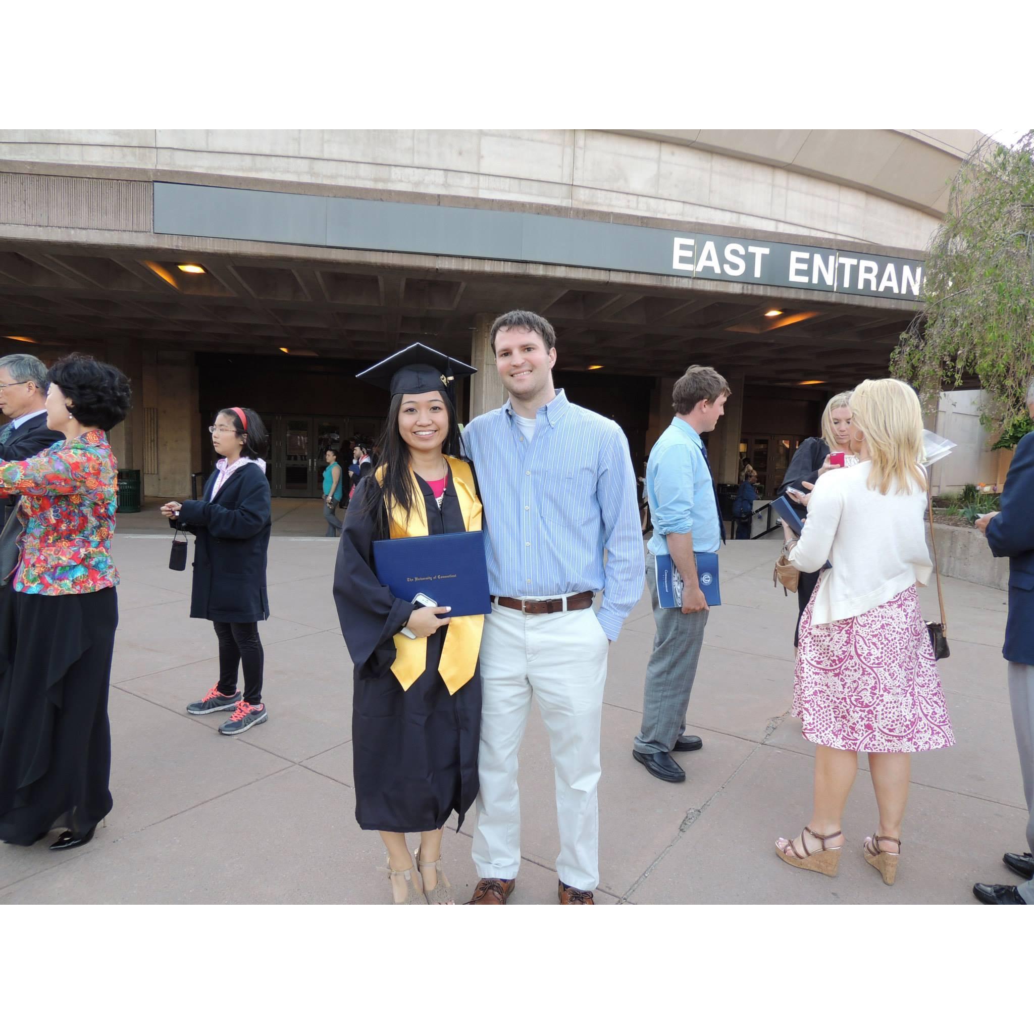 Amy graduating from UConn in 2013!